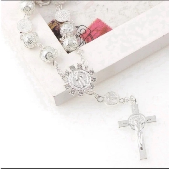 Catholic Religious Bead Cross Bracelets Rosary Sacred Heart of Mary New - Picture 10 of 12